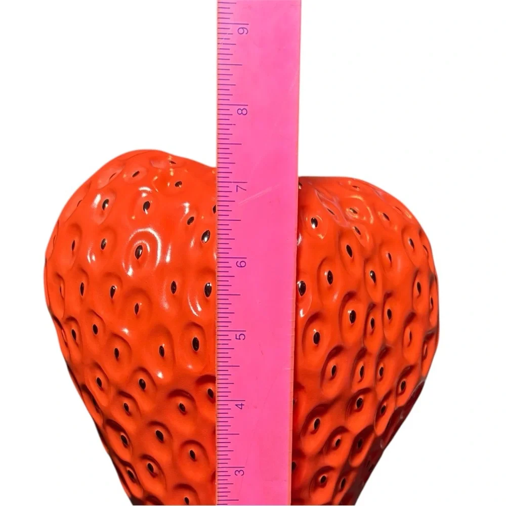 Vibrant Strawberry Shaped Vase 7.5